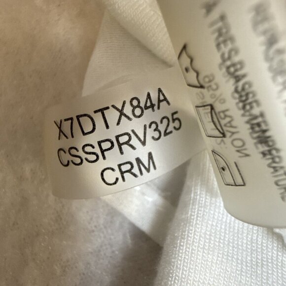 Calvin Klein 1X White Contemporary Sleeveless Top V Neck Stretch Sheer Overlay - Picture 9 of 9